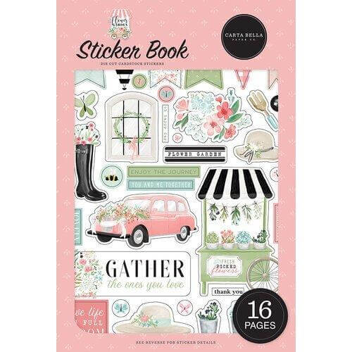 Carta Bell - Flower Garden - Sticker Book-Carta Bella-Flower Garden,import_2021_06_22_224249