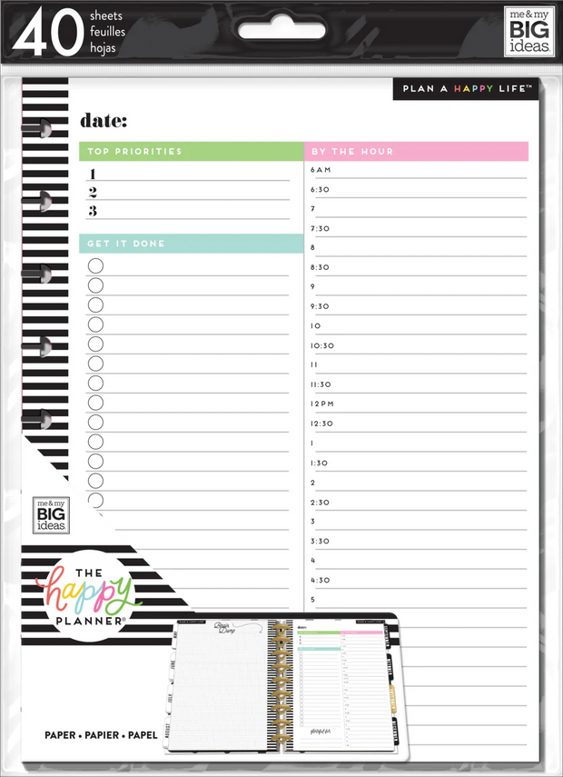 The Happy Planner - Paper 40 Sheets