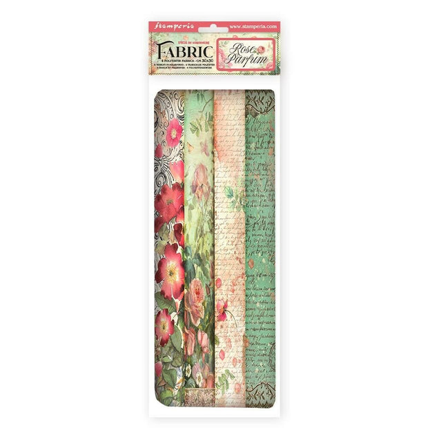 Stamperia - Rose Parfum - 30x30 Fabric Sheets