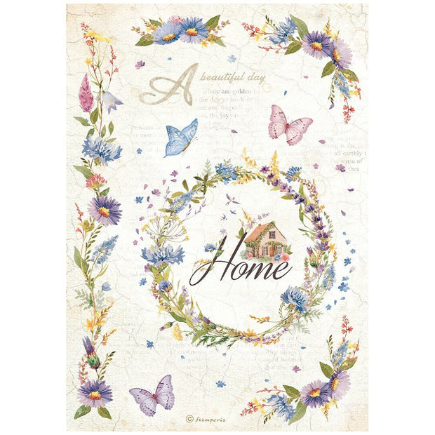 Stamperia - Welcome Home - Garland A4 Rice Paper