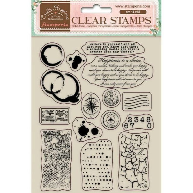Stamperia - Create Happiness - 14x18 Elements Acrylic Stamp