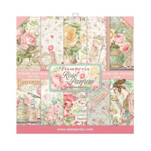 Stamperia - Rose Parfum - 8x8 Small Paper Pad Sheets