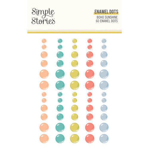 Simple Stories - Boho Sunshine - Enamel Dots