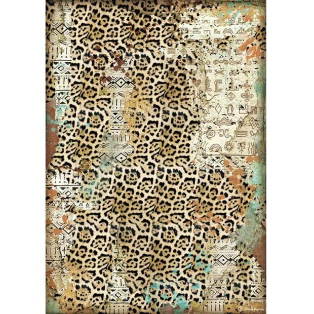 Stamperia - Rice Paper - Amazonia Texture-Stamperia-Animal print,Decoupage,import_2021_06_22_224249,Rice Paper,Store