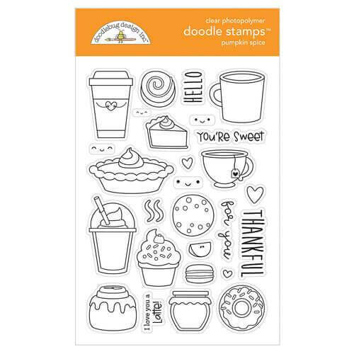 Doodlebug - Pumpkin Spice - Doodle Stamps-Doodlebug Designs Inc-Doodlebug Design Studios