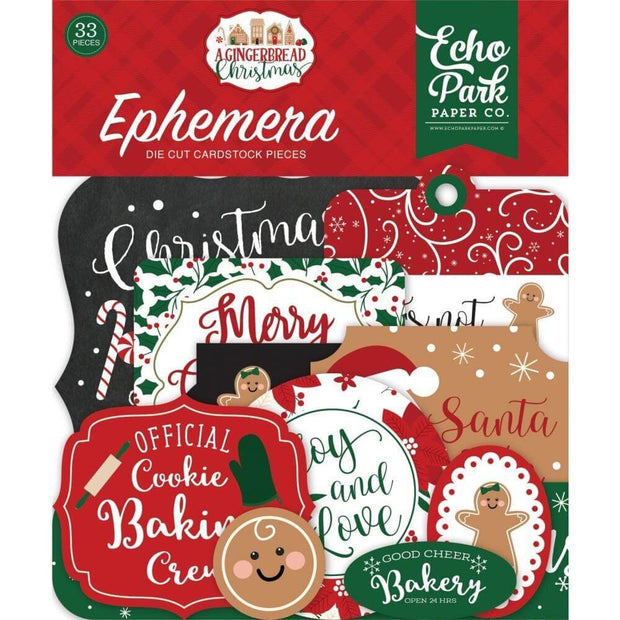 A Gingerbread Christmas - Ephemera-Echo Park Paper-Ephemera