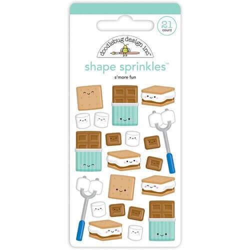 Doodlebug - Great Outdoors - S'more Fun Shape Sprinkles-Doodlebug Designs Inc-Doodlebug Design Studios