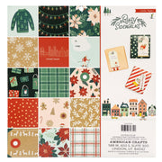 Crate Paper - Busy Sidewalks - 12x12 Paper Pad-Crate Paper-12x12 Paper,christmas,Christmas Tree,Coloured card,Red