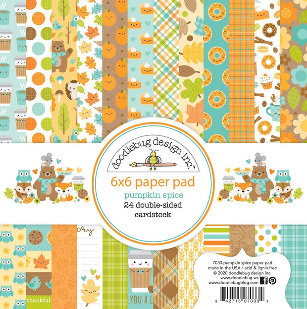 Doodlebug - Pumpkin Spice - 6x6 Paper Pad-Doodlebug Designs Inc-Doodlebug Design Studios