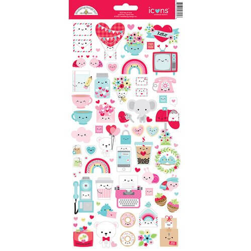 Doodlebug - Lots Of Love - Icon Stickers