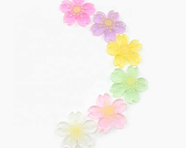 Resin Cherry Blossom Flowers-Cheryl Simone Crafts-Charms,flowers,import_2021_06_22_224249,resin