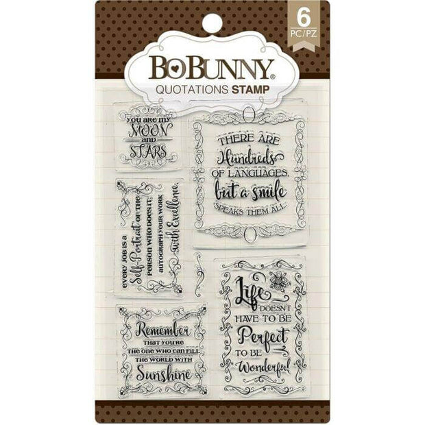BoBunny - Essentials Quotations Clear Stamps-BoBunny-STAMPS