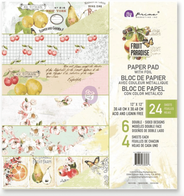 Prima Marketing - Fruit Paradise - 12x12 Paper Pad