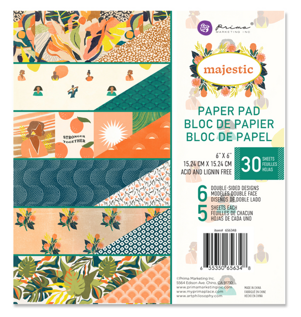 Prima Marketing - Majestic - 6x6 Paper Pad