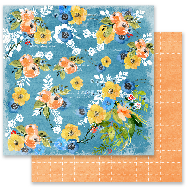 Prima Marketing - Painted Floral - Hello Weekend 12x12 Single Sheet