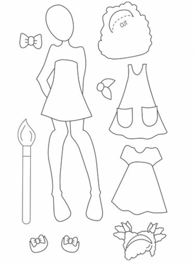 Julie Nutting - Neesha - 10 Piece Doll Cling Stamp