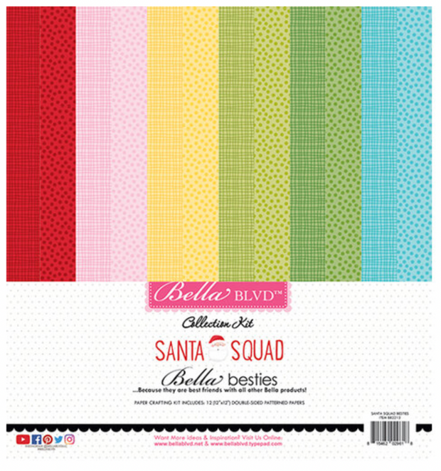 Bella BLVD - Santa Squad - 12x12 Besties Paper Pad