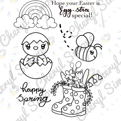 In All Things Stamps - Spring into Easter - Digital Stamp Full Collection