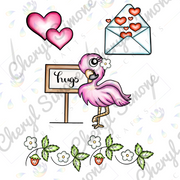 In All Things Stamp - Flamingo Hugs - Digital Stamps