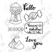 In All Things Stamps - Flamingo Valentines - Digital Stamp Full Collection