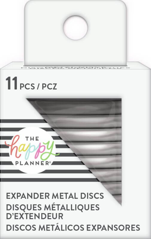 The Happy Planner - Expander Metal Silver Discs-Me and My Big Ideas-Expander Discs,Happy Planner,Metal Discs,Planners,Silver