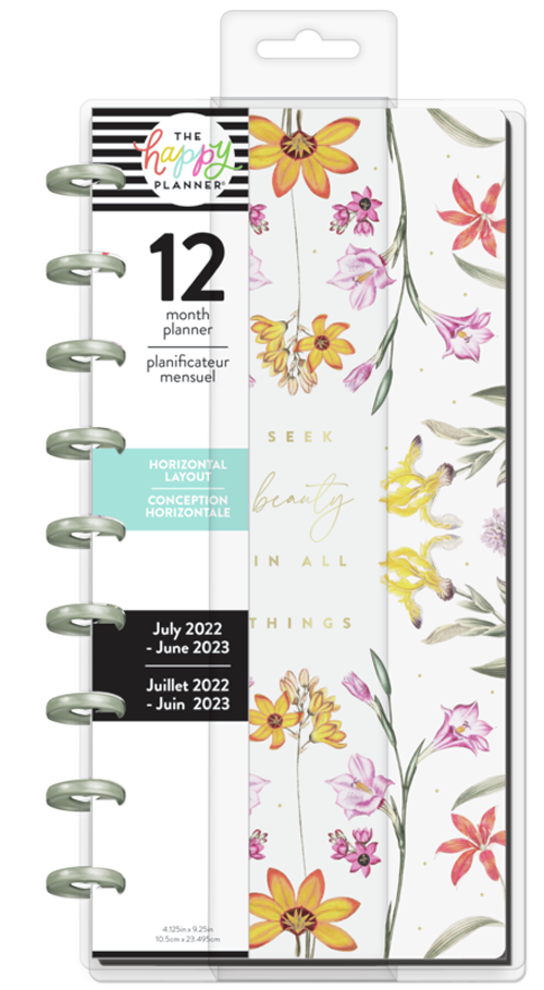 The Happy Planner - Fresh Botanical - 12 Month Skinny Classic Planner Jul - Jun 2023